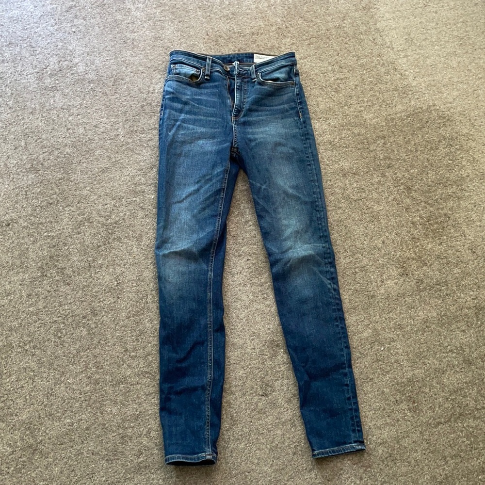 Rag and bone high-rise skinny jeans size 26!